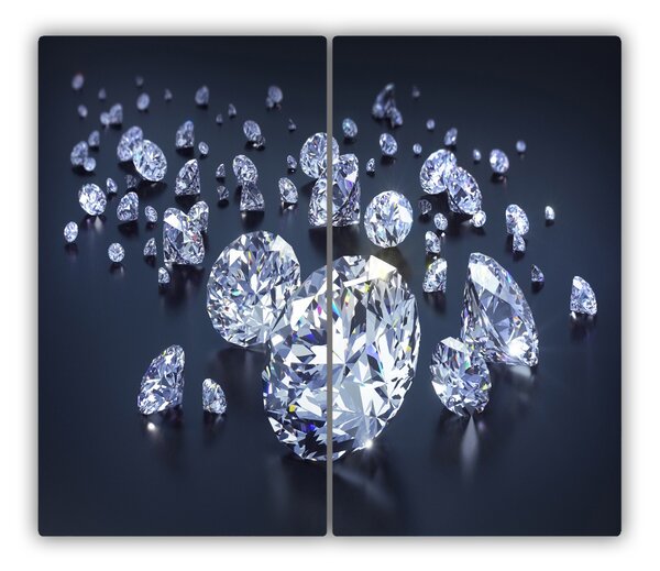 Tagliere in vetro Diamanti 60x52 cm
