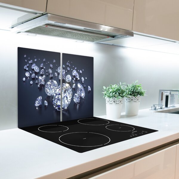 Tagliere in vetro Diamanti 60x52 cm