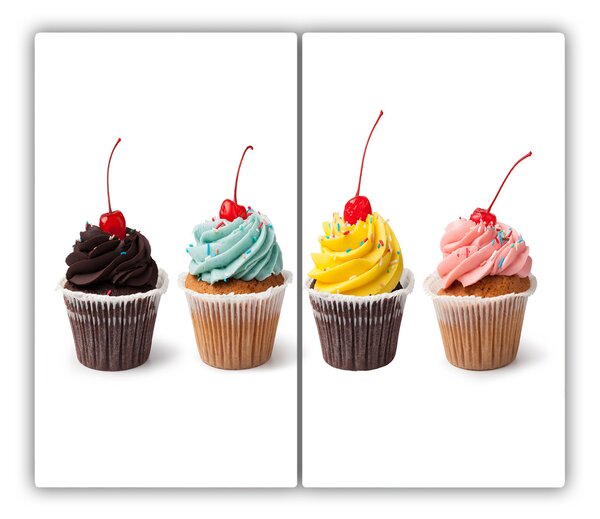 Tagliere in vetro Cupcakes 60x52 cm
