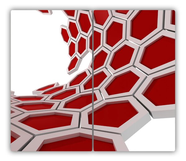 Tagliere in vetro Astrazione 3D 60x52 cm