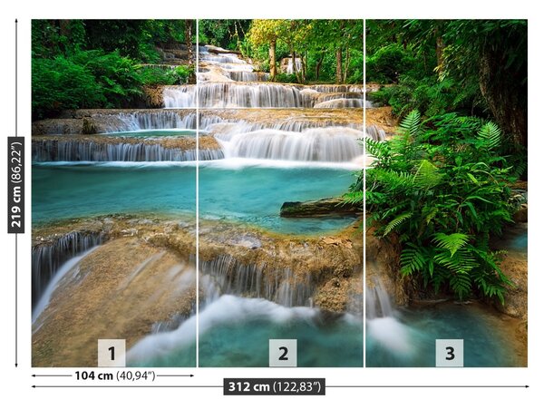 Carta da parati Thailandia cascata 104x70 cm