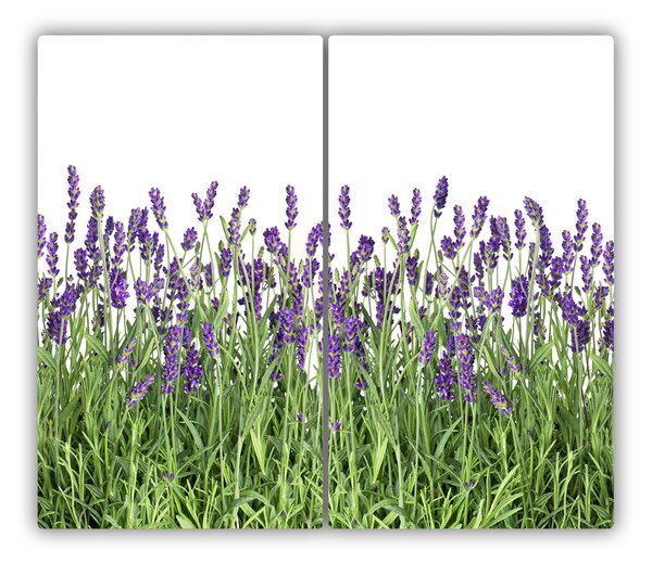 Tagliere in vetro Fiori di lavanda 60x52 cm