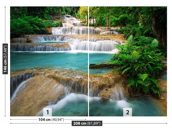 Carta da parati Thailandia cascata 104x70 cm