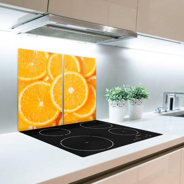 Tagliere in vetro Fette di arancione 60x52 cm