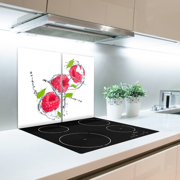 Tagliere in vetro temperato Lampone e acqua 60x52 cm