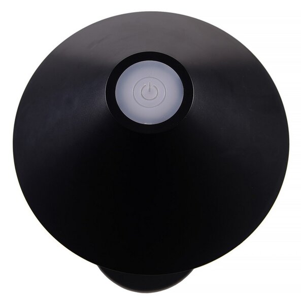 Lampada da tavolo Led touch Nam Nera 5W portatile a batteria ricaricabile USB Dimmerabile Wisdom