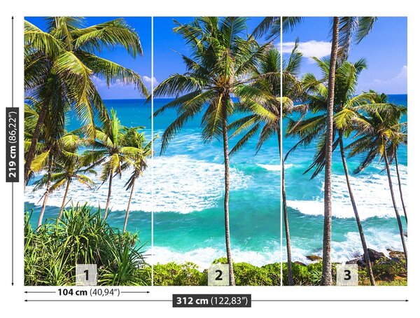 Carta da parati Palm Beach 104x70 cm
