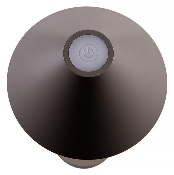 Lampada da tavolo Led touch Nam Grigia 5W portatile a batteria ricaricabile USB Dimmerabile Wisdom