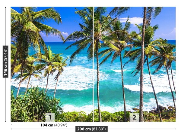 Carta da parati Palm Beach 104x70 cm