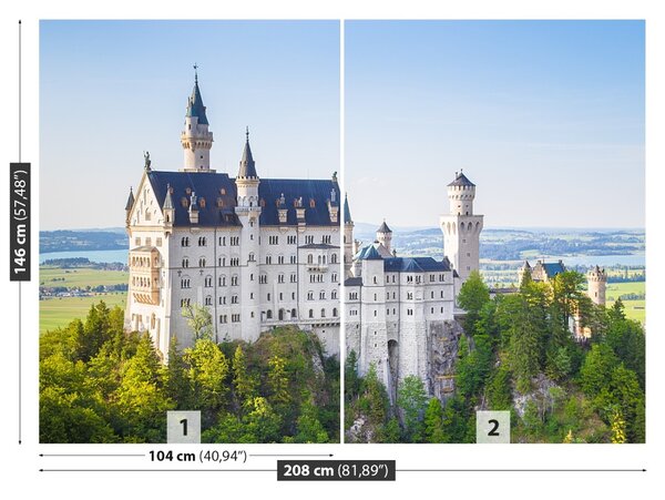 Carta da parati Neuschwanstein 104x70 cm