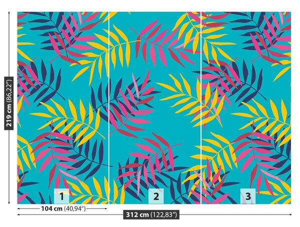 Carta da parati Foglie di palma 104x70 cm