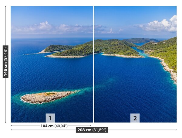 Carta da parati Isola della Croazia 104x70 cm