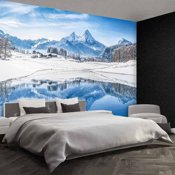 Carta da parati Alpi invernali 104x70 cm