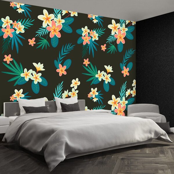 Carta da parati Fiori tropicali 104x70 cm