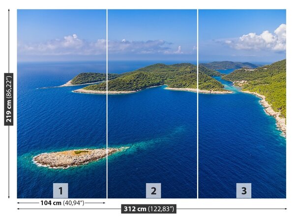 Carta da parati Isola della Croazia 104x70 cm