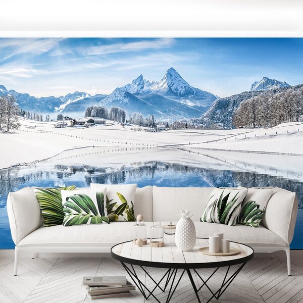 Carta da parati Alpi invernali 104x70 cm