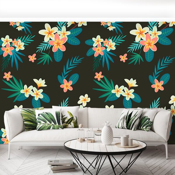 Carta da parati Fiori tropicali 104x70 cm