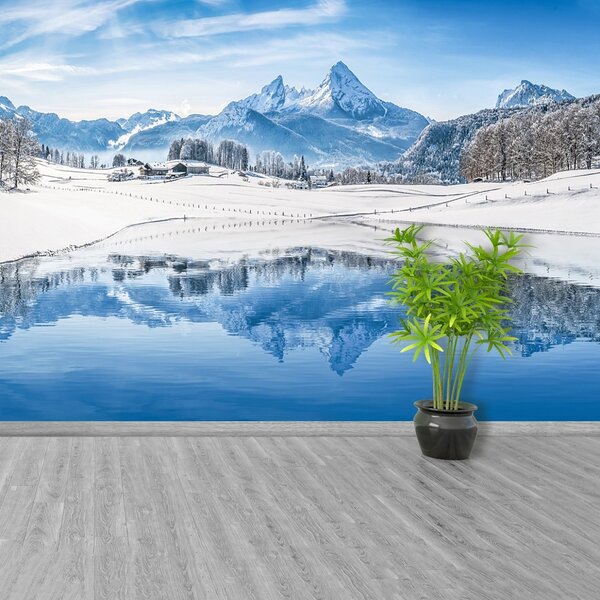 Carta da parati Alpi invernali 104x70 cm