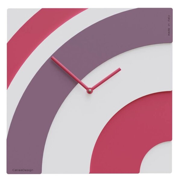 CalleaDesign Orologio da parete moderno Waves cm 34- in vari colori FUCSIA