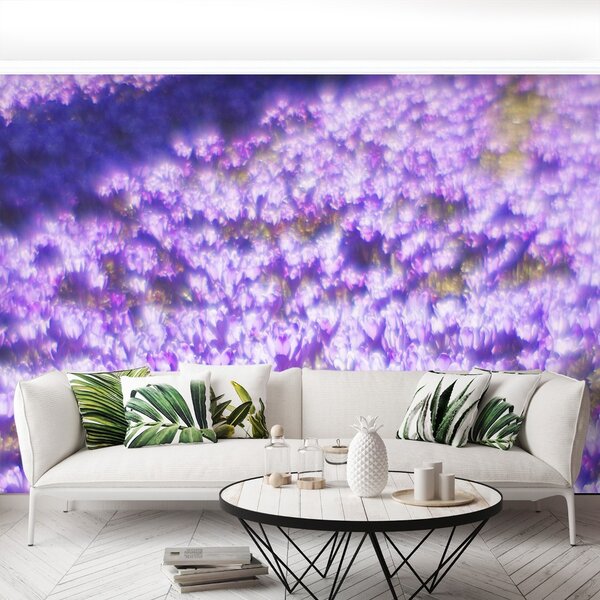 Carta da parati Fiori viola 104x70 cm