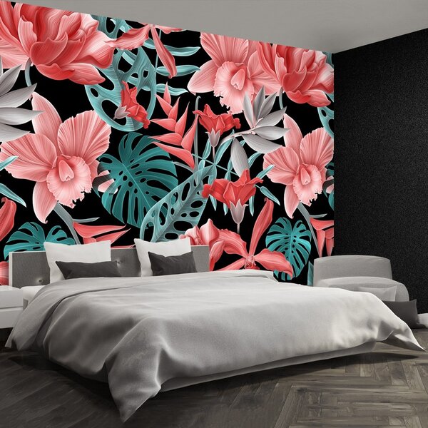 Carta da parati Fiori tropicali 104x70 cm