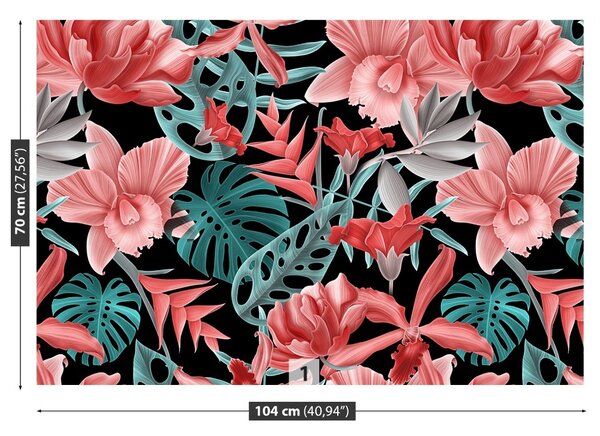 Carta da parati Fiori tropicali 104x70 cm