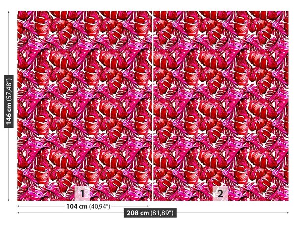 Carta da parati Foglie tropicali 104x70 cm