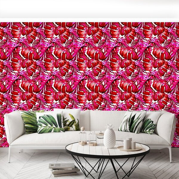 Carta da parati Foglie tropicali 104x70 cm