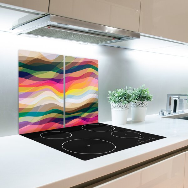 Tagliere in vetro Astrazione d'onda 60x52 cm