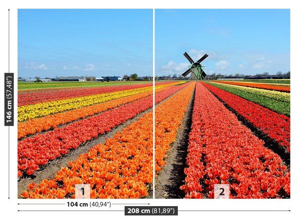 Carta da parati TULIP FINTMILL 104x70 cm