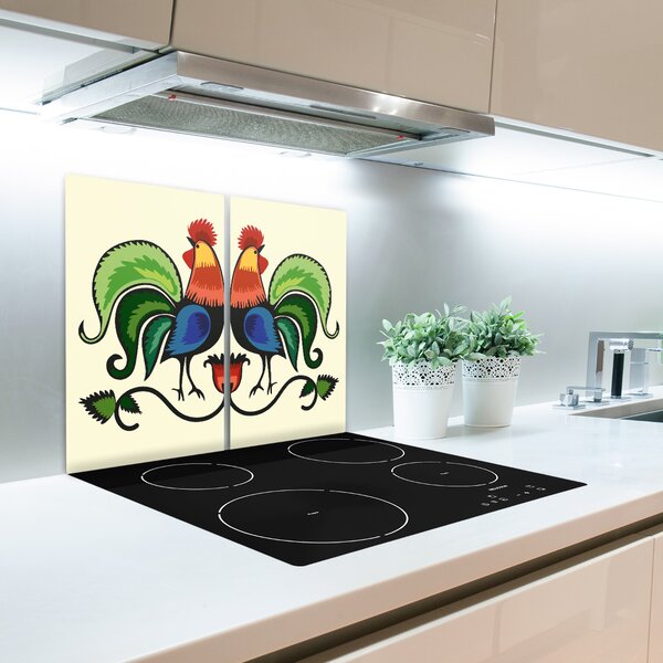 Tagliere in vetro Gesti del modello popolare 60x52 cm