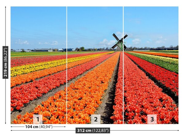 Carta da parati TULIP FINTMILL 104x70 cm