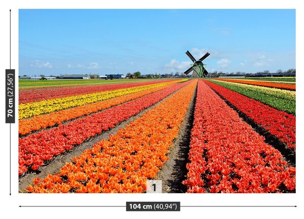 Carta da parati TULIP FINTMILL 104x70 cm