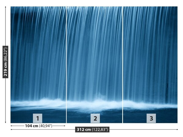 Carta da parati Cascata 104x70 cm