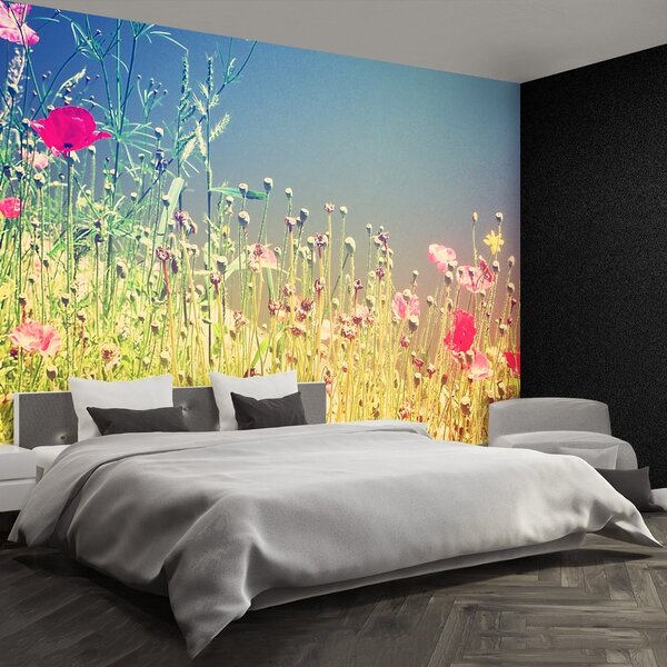 Carta da parati Fiori vintage 104x70 cm