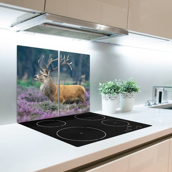 Tagliere in vetro Deer tra lavanda 60x52 cm