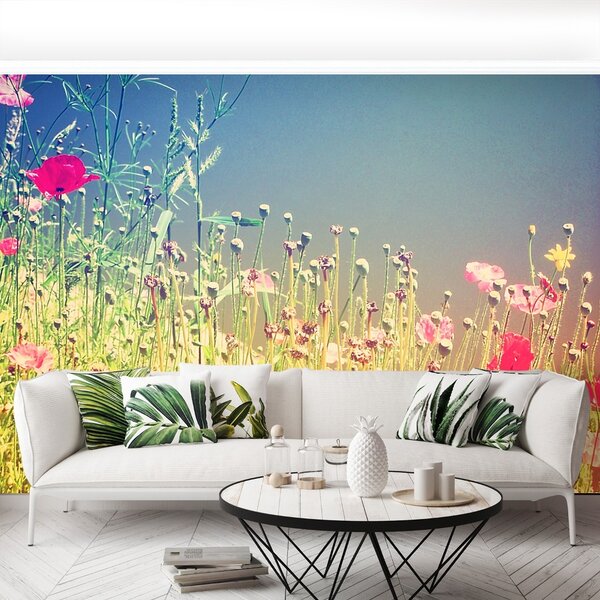 Carta da parati Fiori vintage 104x70 cm