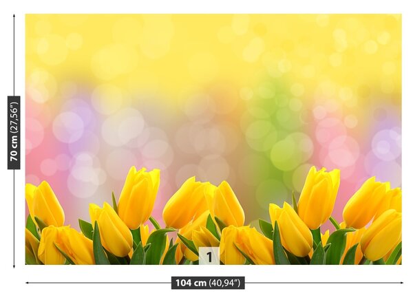 Carta da parati Tulipani gialli 104x70 cm