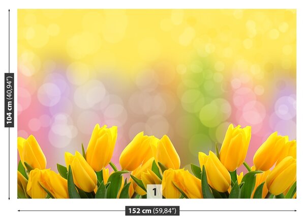 Carta da parati Tulipani gialli 104x70 cm