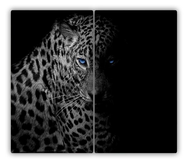 Tagliere in vetro temperato Leopardo 60x52 cm