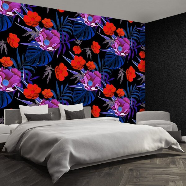 Carta da parati Fiori tropicali 104x70 cm
