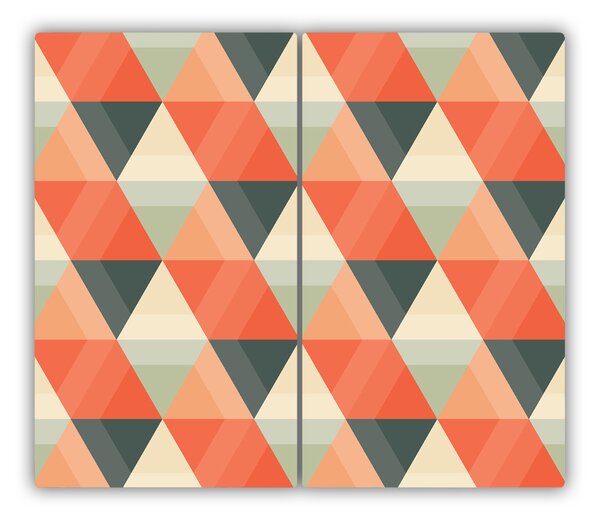 Tagliere in vetro temperato Sfondo geometrico 60x52 cm