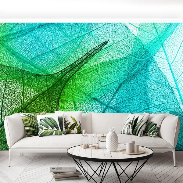 Carta da parati Foglie di trama 104x70 cm