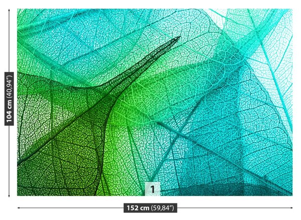 Carta da parati Foglie di trama 104x70 cm