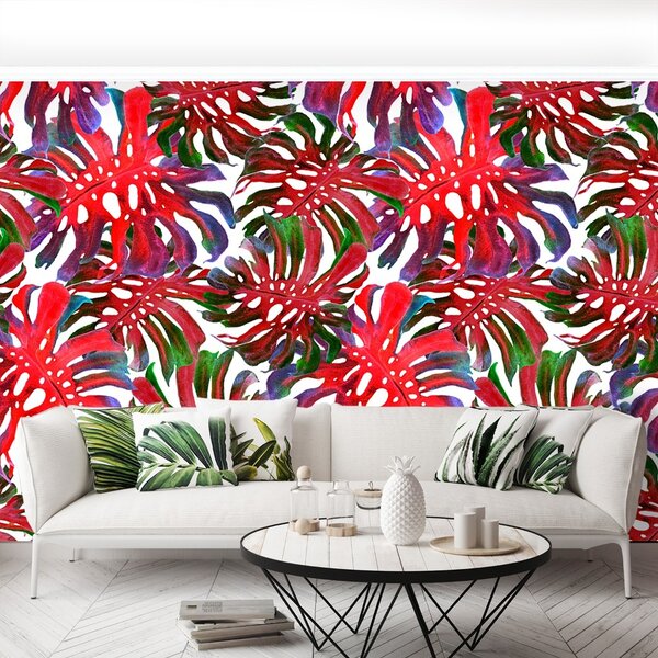 Carta da parati Foglie esotiche 104x70 cm