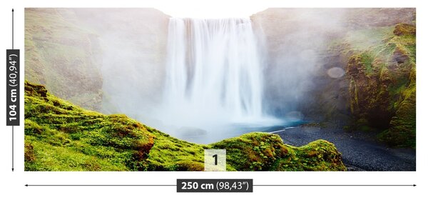 Carta da parati Cascata di skogafoss 104x70 cm