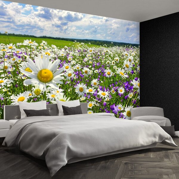 Carta da parati Prati e fiori 104x70 cm