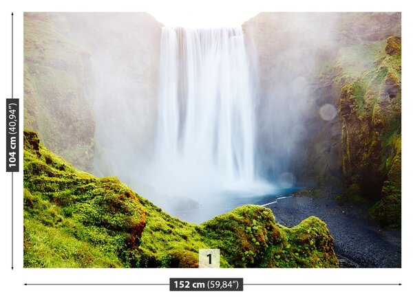 Carta da parati Cascata di skogafoss 104x70 cm
