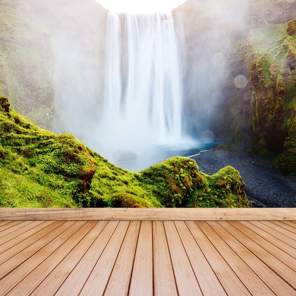 Carta da parati Cascata di skogafoss 104x70 cm