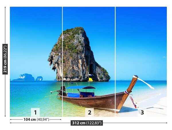 Carta da parati Thailandia Beach 104x70 cm